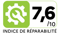 Indice de réparabilité : 7.6/10